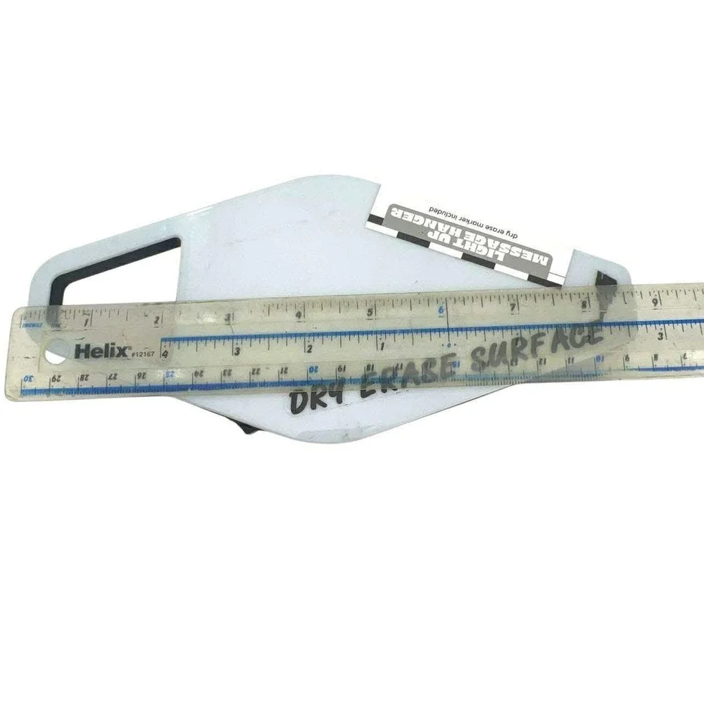 Light Up Message Hanger Dry Erase w/Marker Office Decor 8.5x4 Diamond Shaped NIB